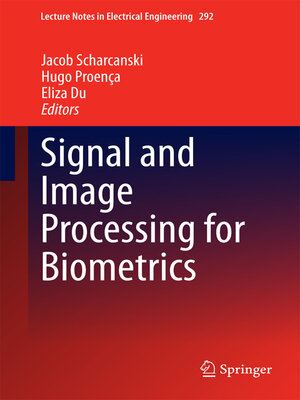 cover image of Signal and Image Processing for Biometrics